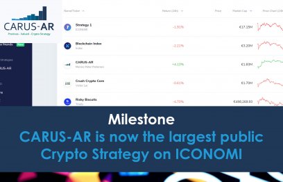 CARUS-AR is now the largest public Crypto Strategy on ICONOMI